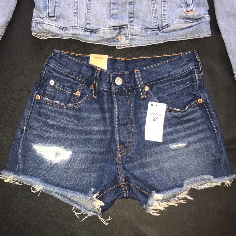 New Shorts Levi’s® 501® Premium Genuine Button Fly - Picture 3 of 8
